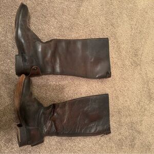 brown Frye riding boots, 38.5 (8.5), used